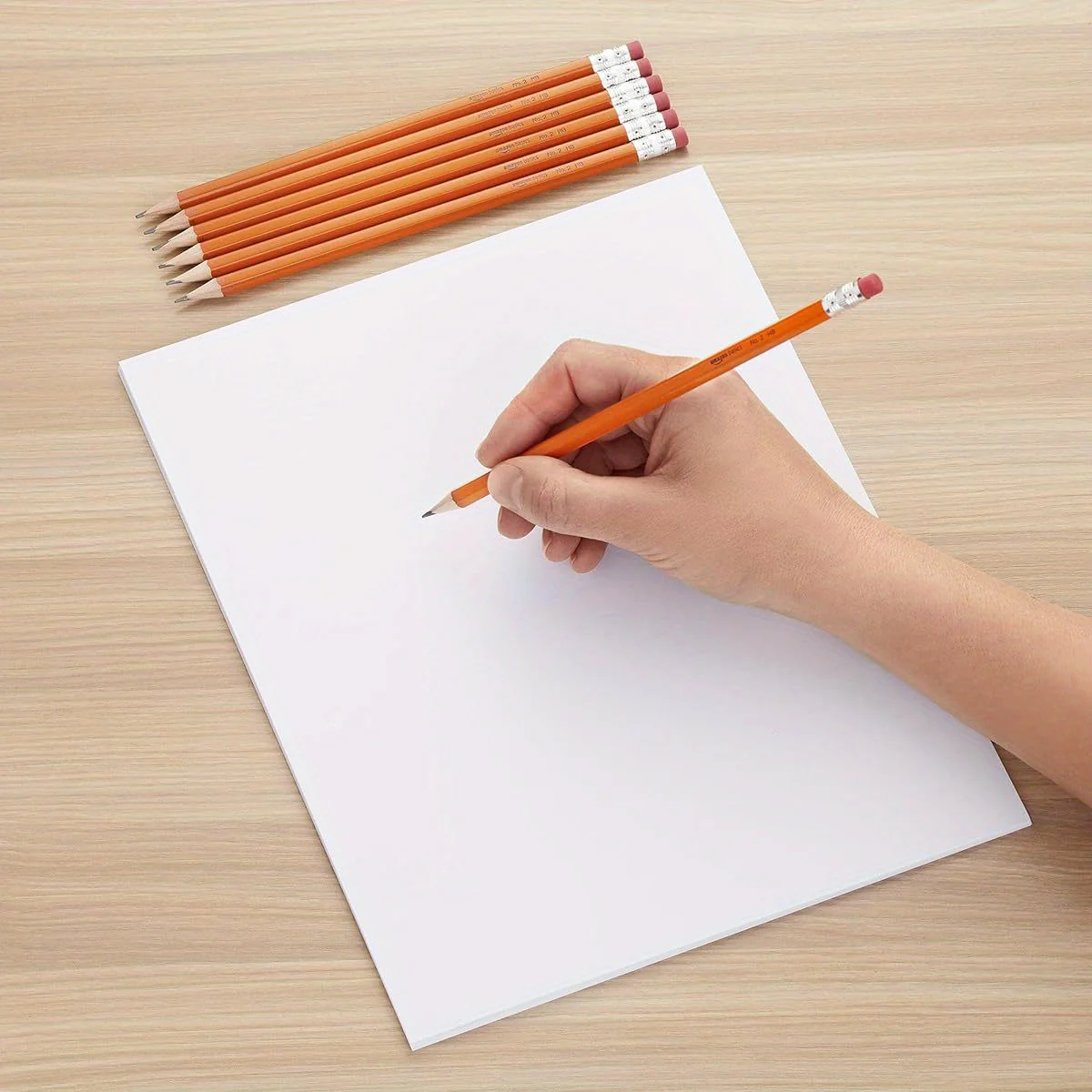 Wood- Cased # 2 Pencils, Pre- sharpened, HB Lead Bulk Box, 150 Count, Yellow